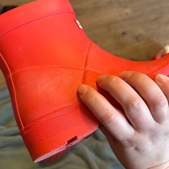 PRICE FIRM NO OFFERS Hunter Women’s  Bright Red Rain Boots - Picture 6 of 14